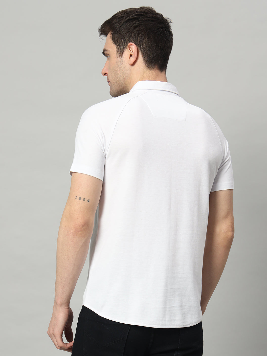 Half Sleeve Shirt - White - HABEAS