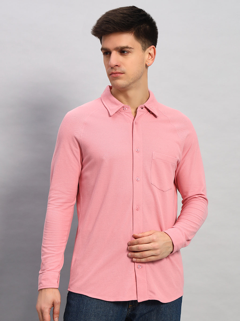 Full Sleeve Shirt - Salmon Pink