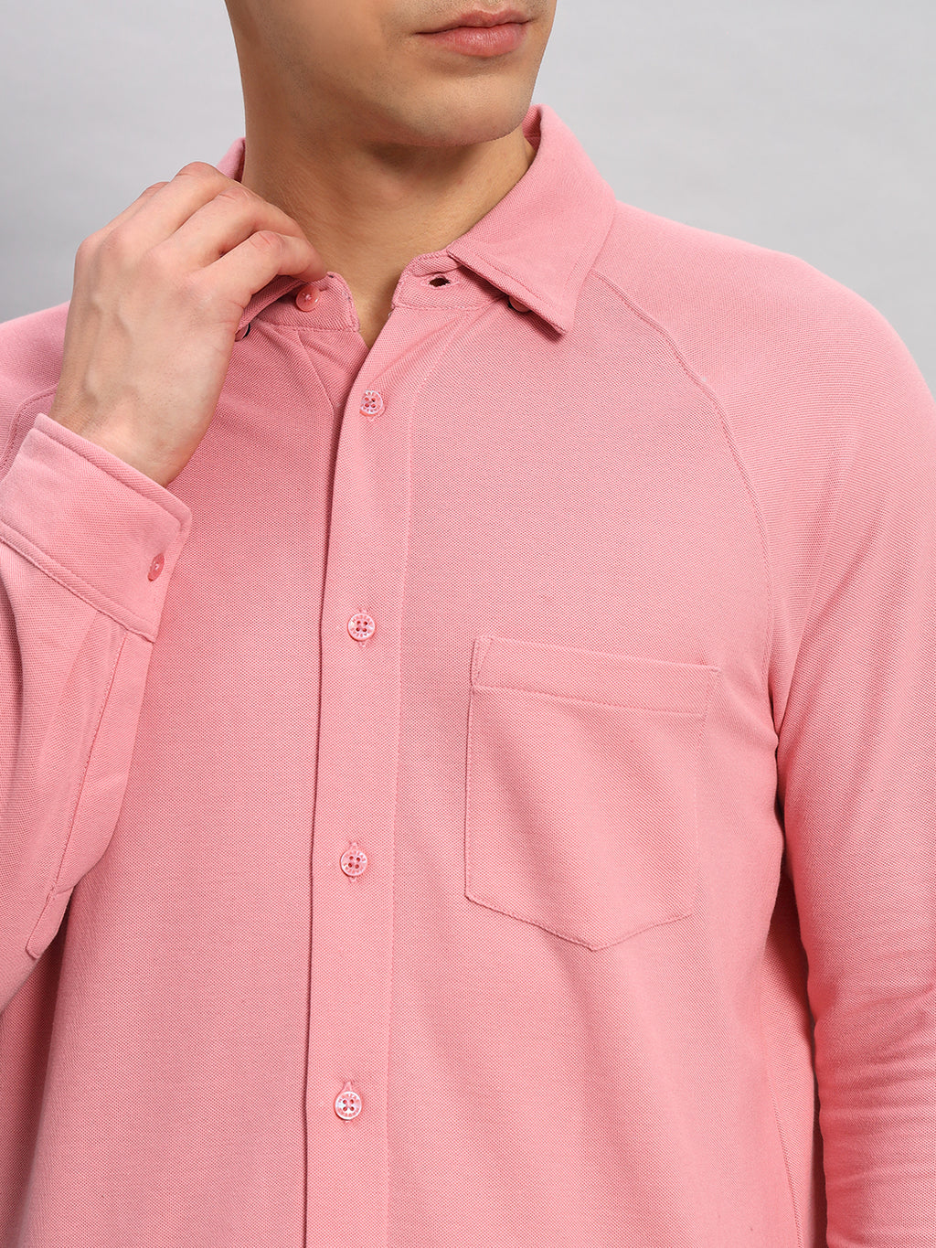 Full Sleeve Shirt - Salmon Pink