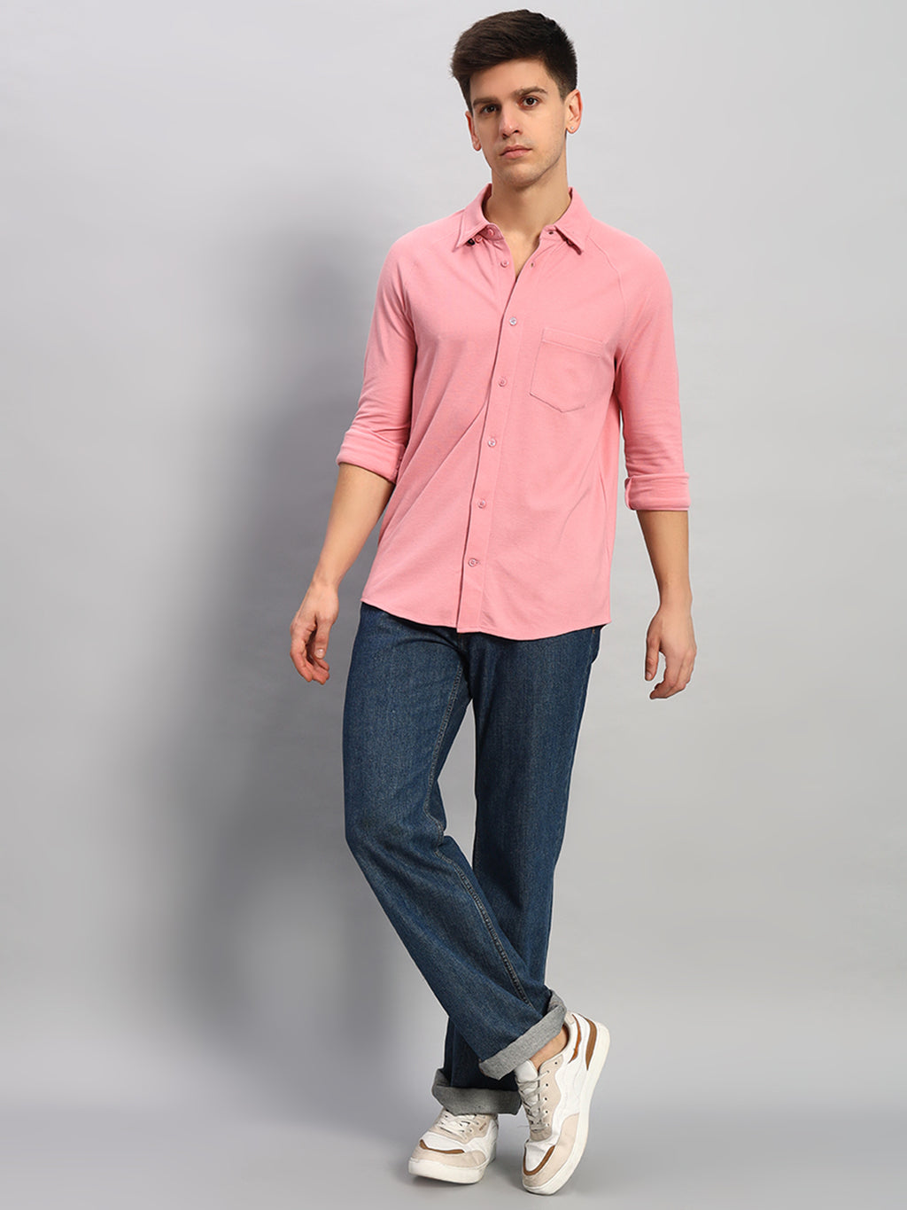 Full Sleeve Shirt - Salmon Pink