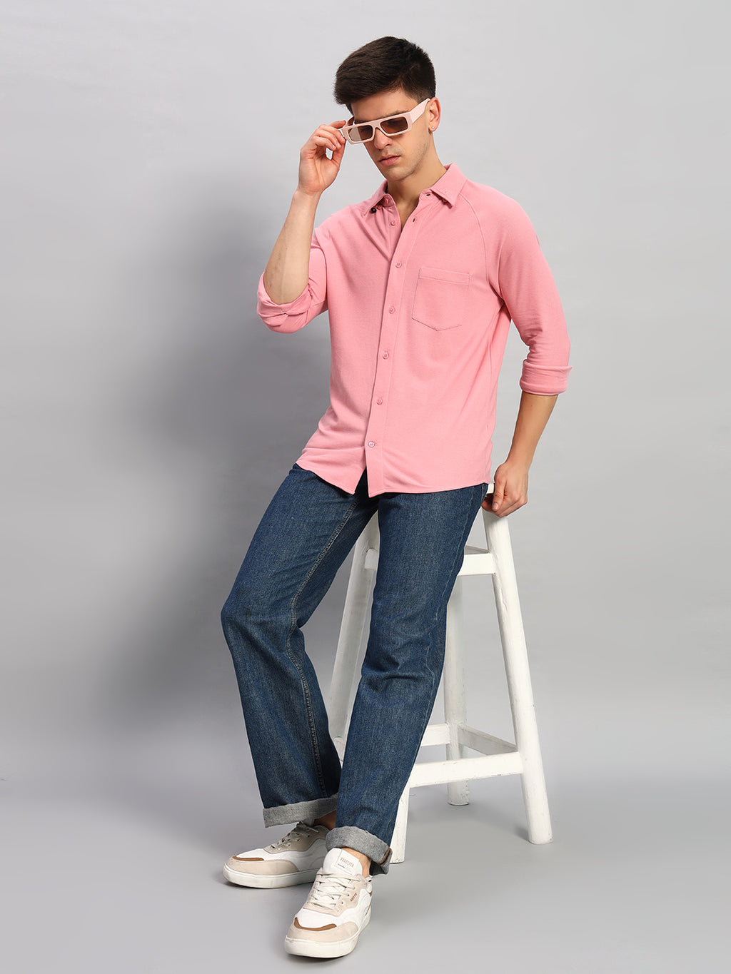 Full Sleeve Shirt - Salmon Pink