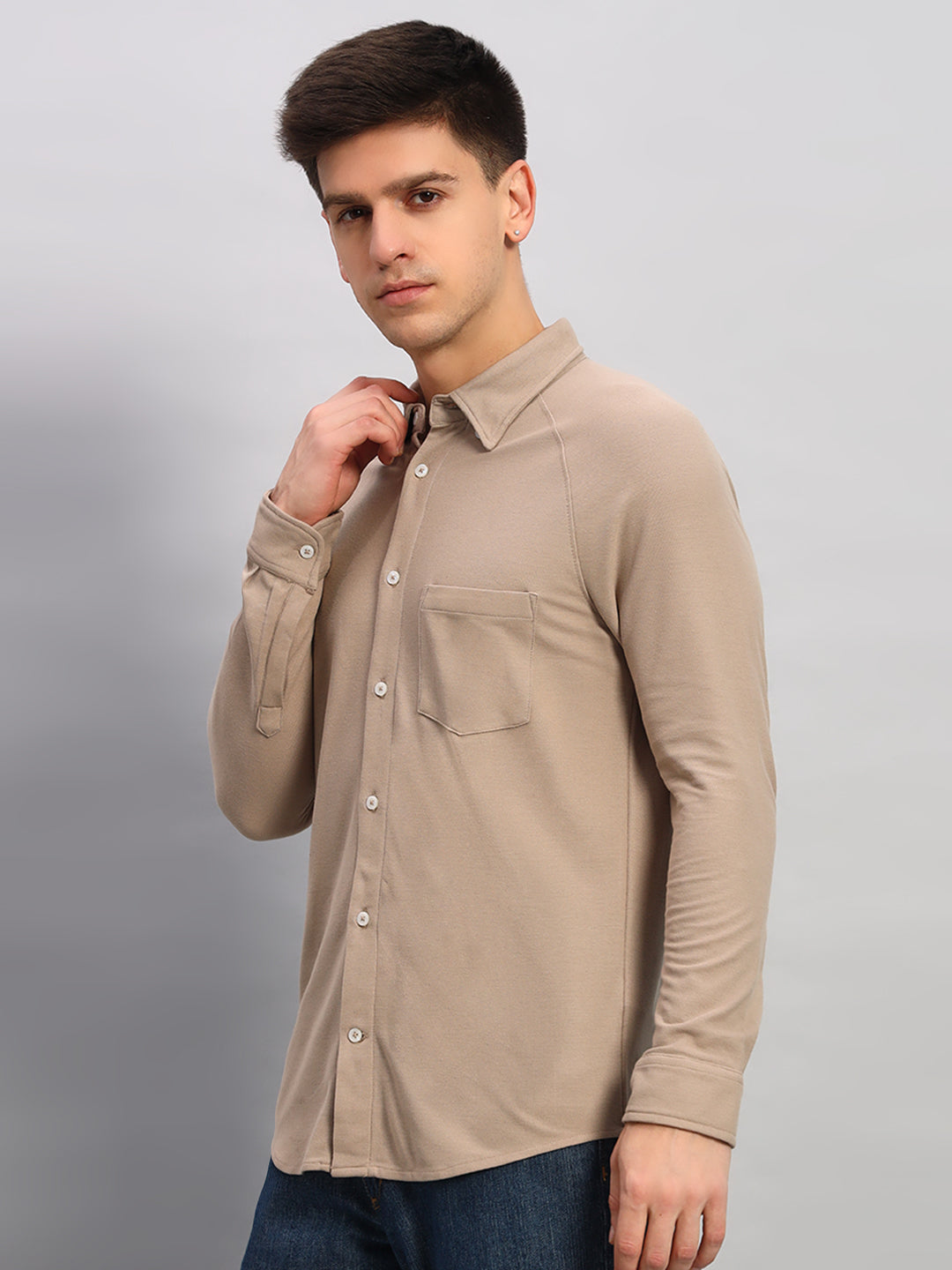 Full Sleeve Shirt - Witty Beige