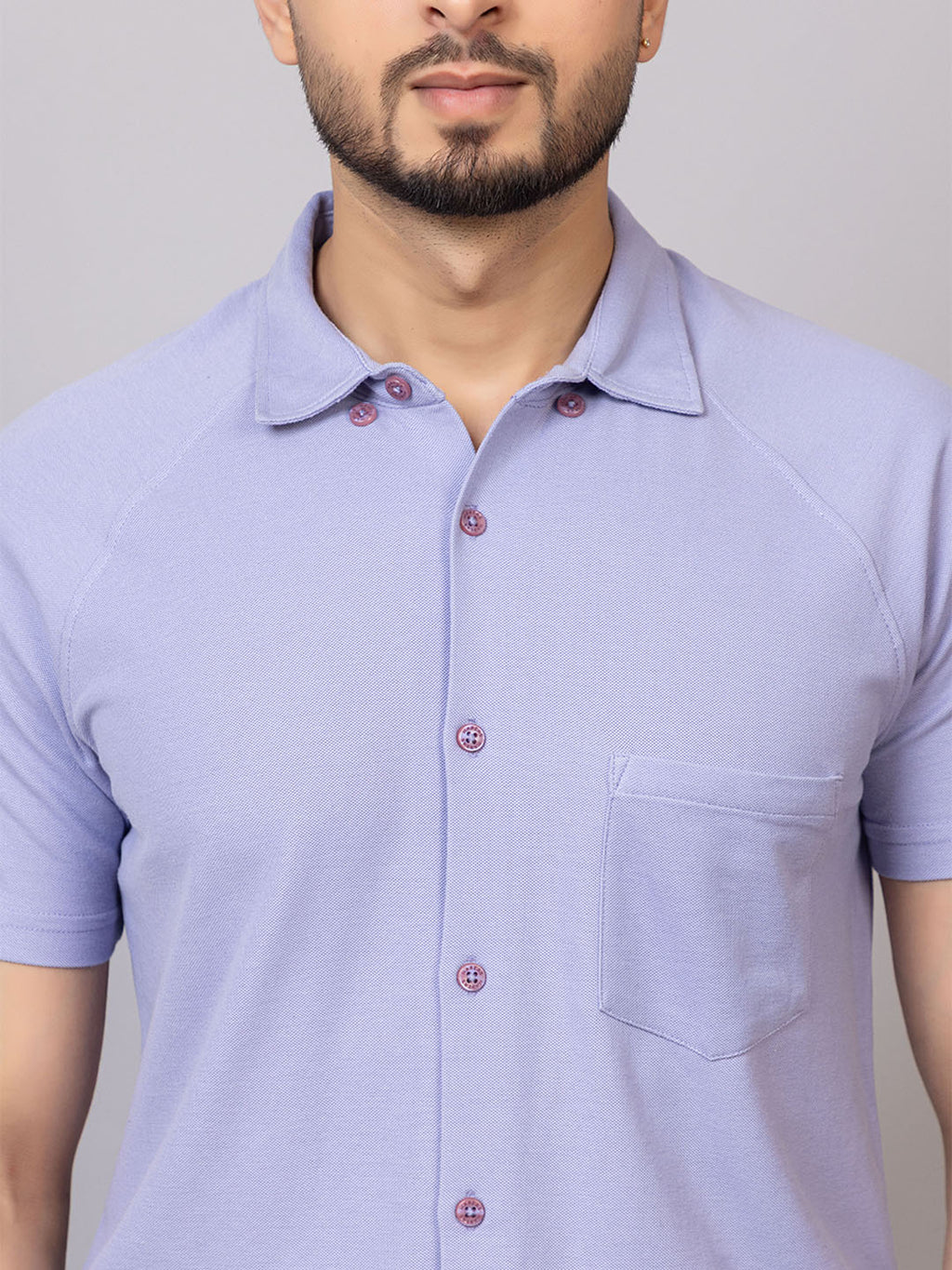 Half Sleeve Shirt - Lazy Lavender