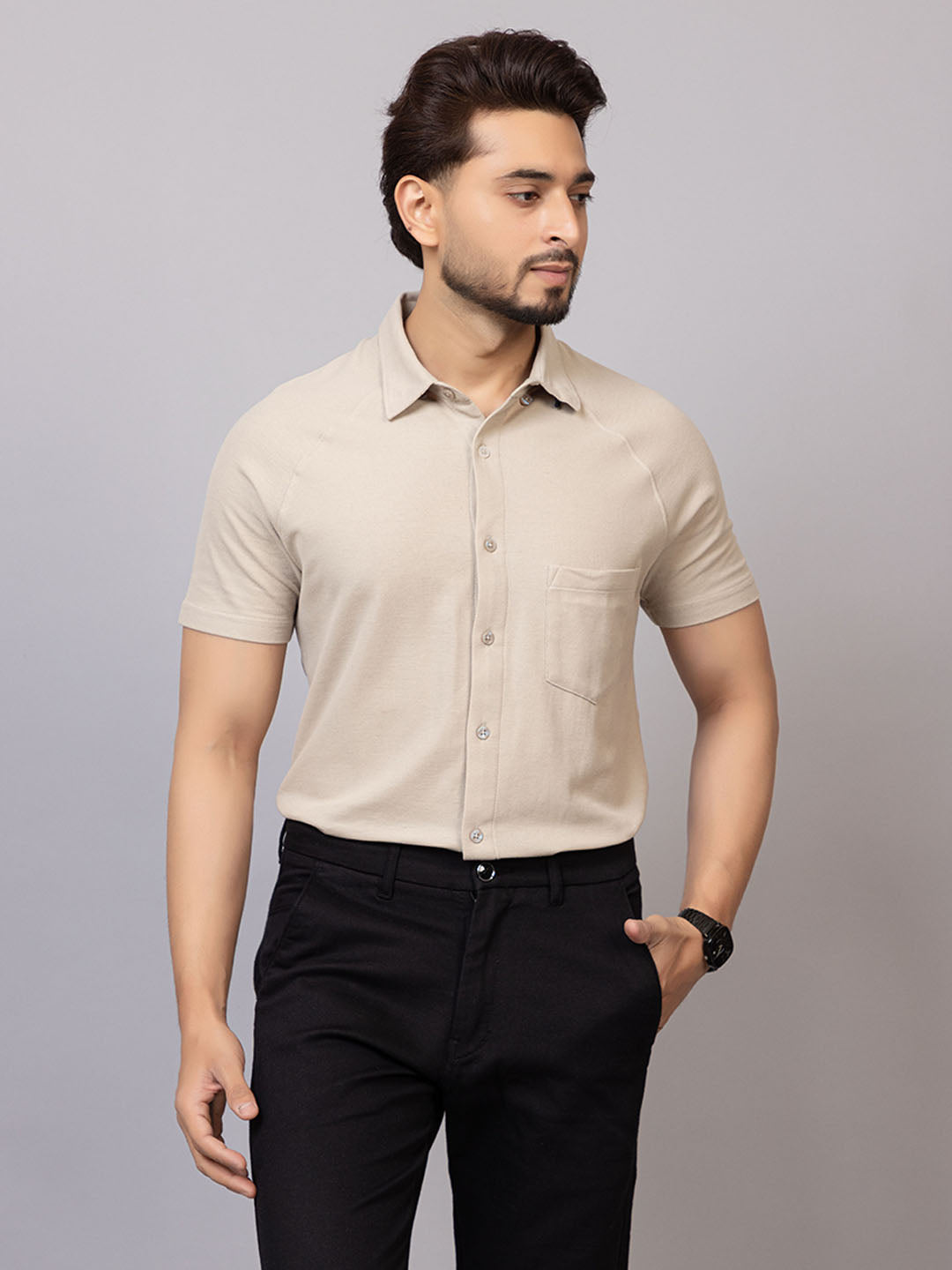 Half Sleeve Shirt - Oyster – HABEAS