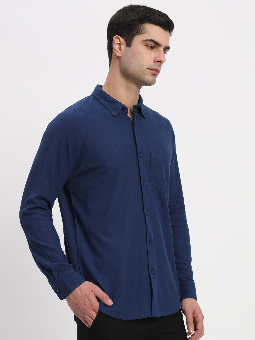 Full Sleeve Shirt - Denim Blue