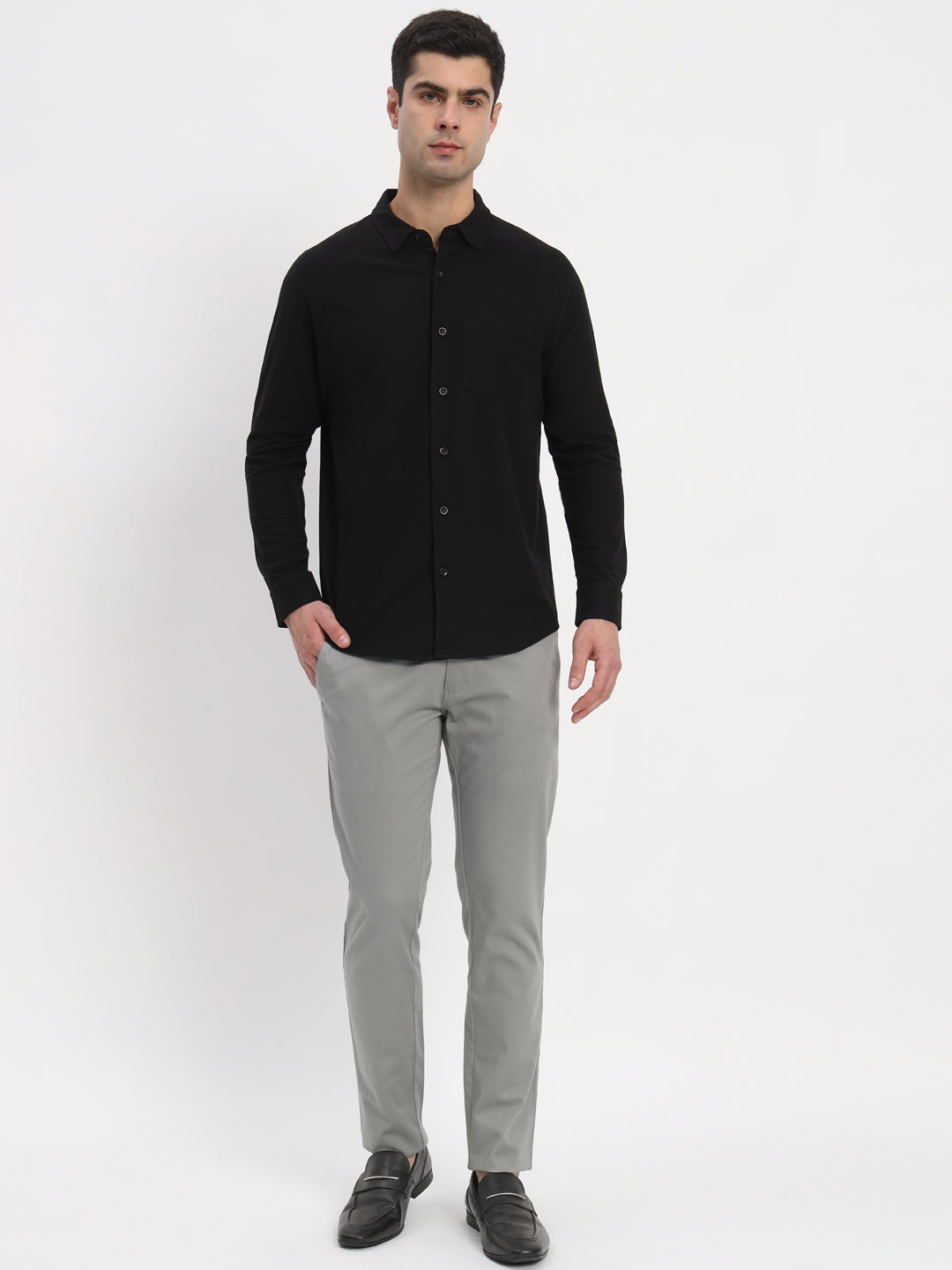 Full Sleeve Shirt - Elegant Black