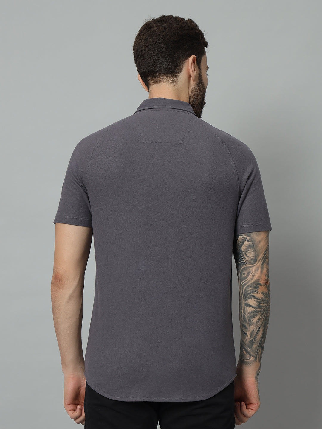 Half Sleeve Shirt - Charcoal Grey