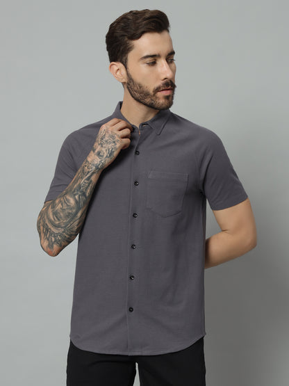 Half Sleeve Shirt - Charcoal Grey