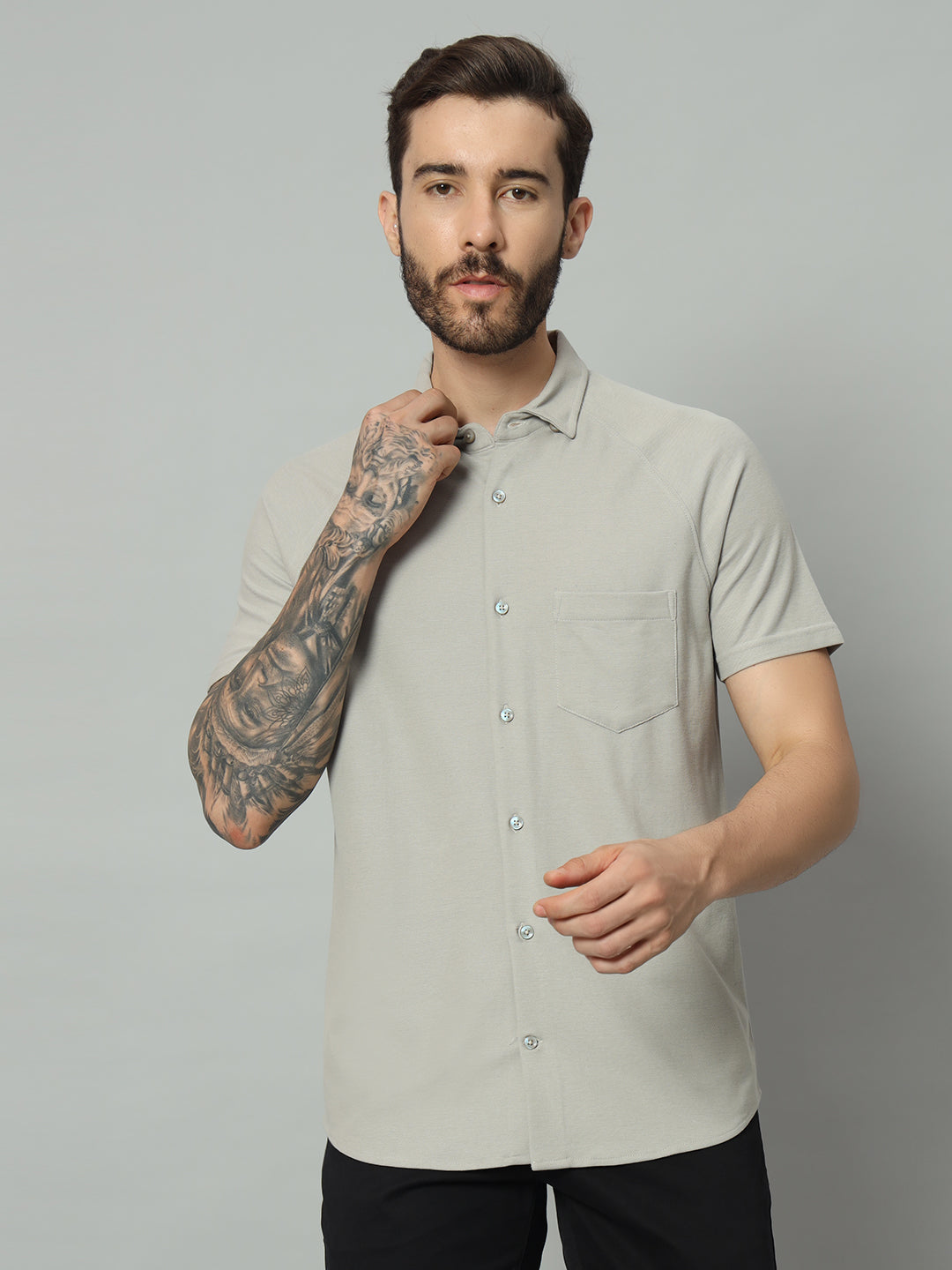 Half Sleeve Shirt - Oyster