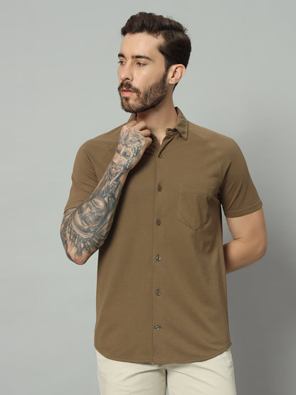 Half Sleeve Shirt - Vintage Teak