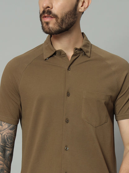 Half Sleeve Shirt - Vintage Teak