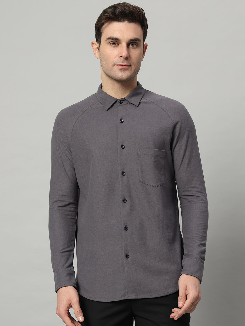 Full Sleeve Shirt - Charcoal Grey - HABEAS