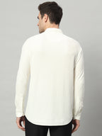 Royal Ivory full sleeve honeycomb knit shirt for men by HABEAS, view 6