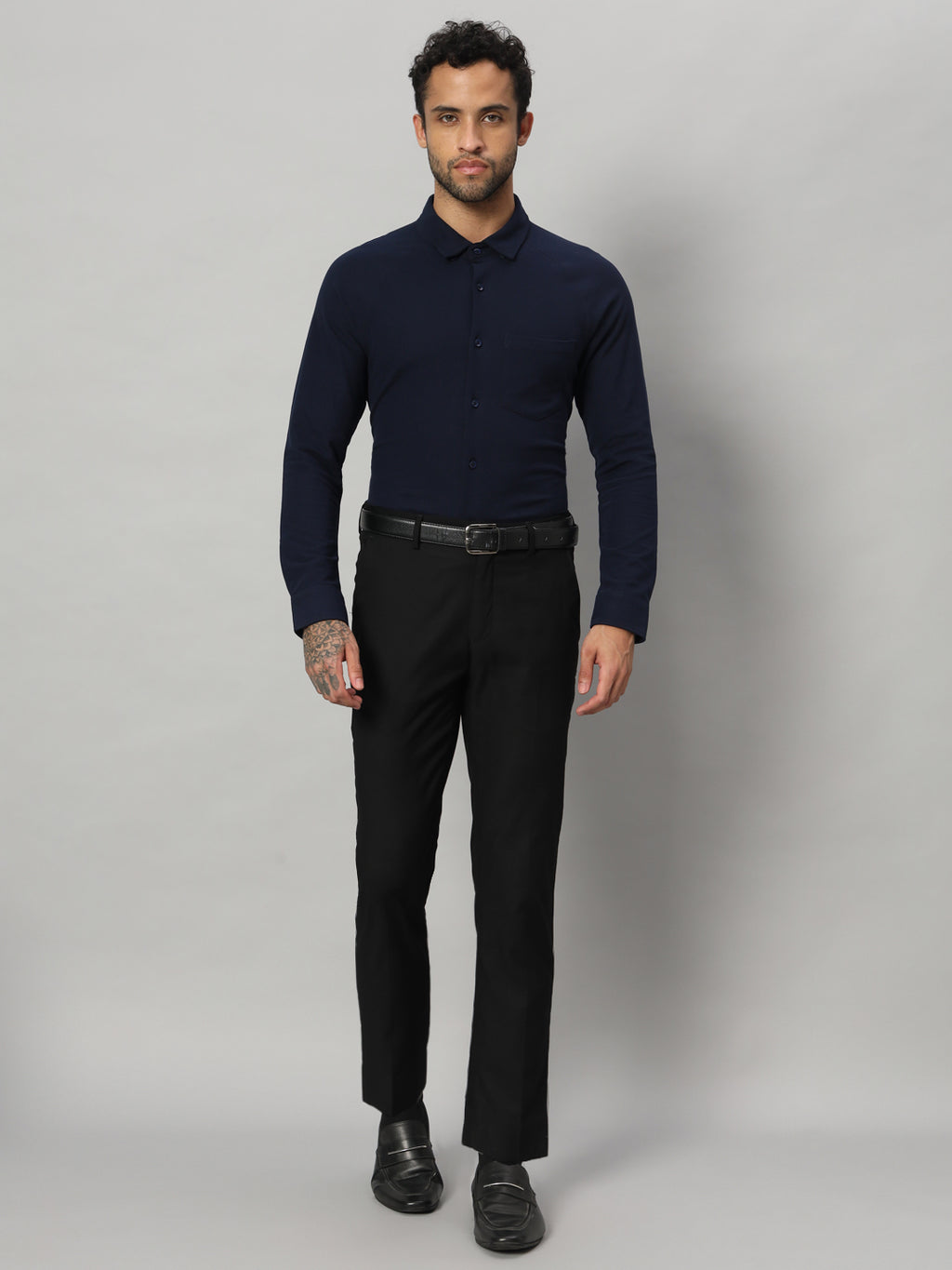 Full Sleeve Shirt - Navy Blue - HABEAS