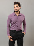 Dynamic Purple full sleeve honeycomb knit shirt for men by HABEAS, view 1