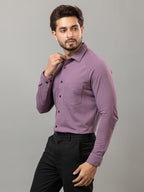 Dynamic Purple full sleeve honeycomb knit shirt for men by HABEAS, view 3