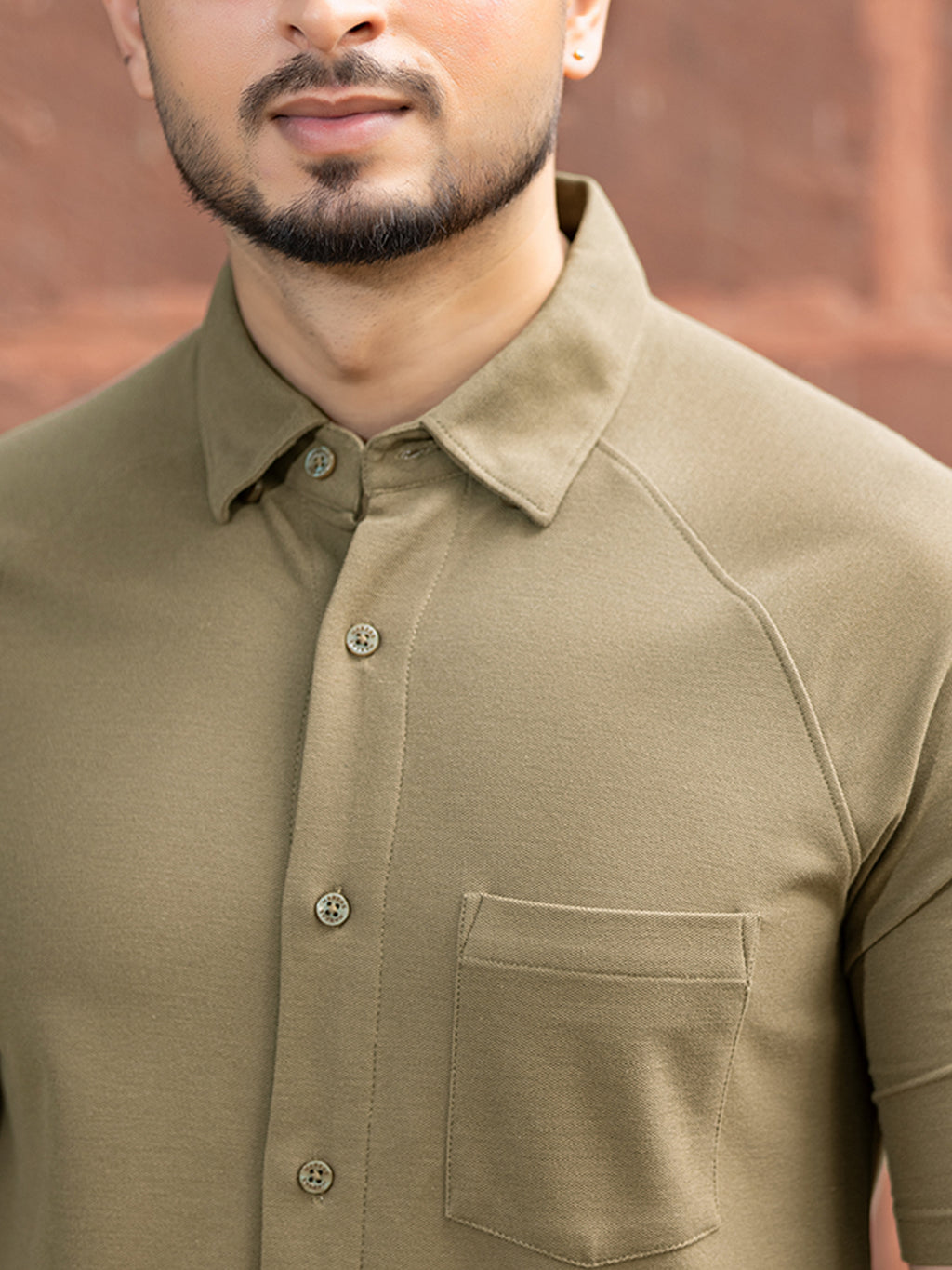 Half Sleeve Shirt - Olive Green