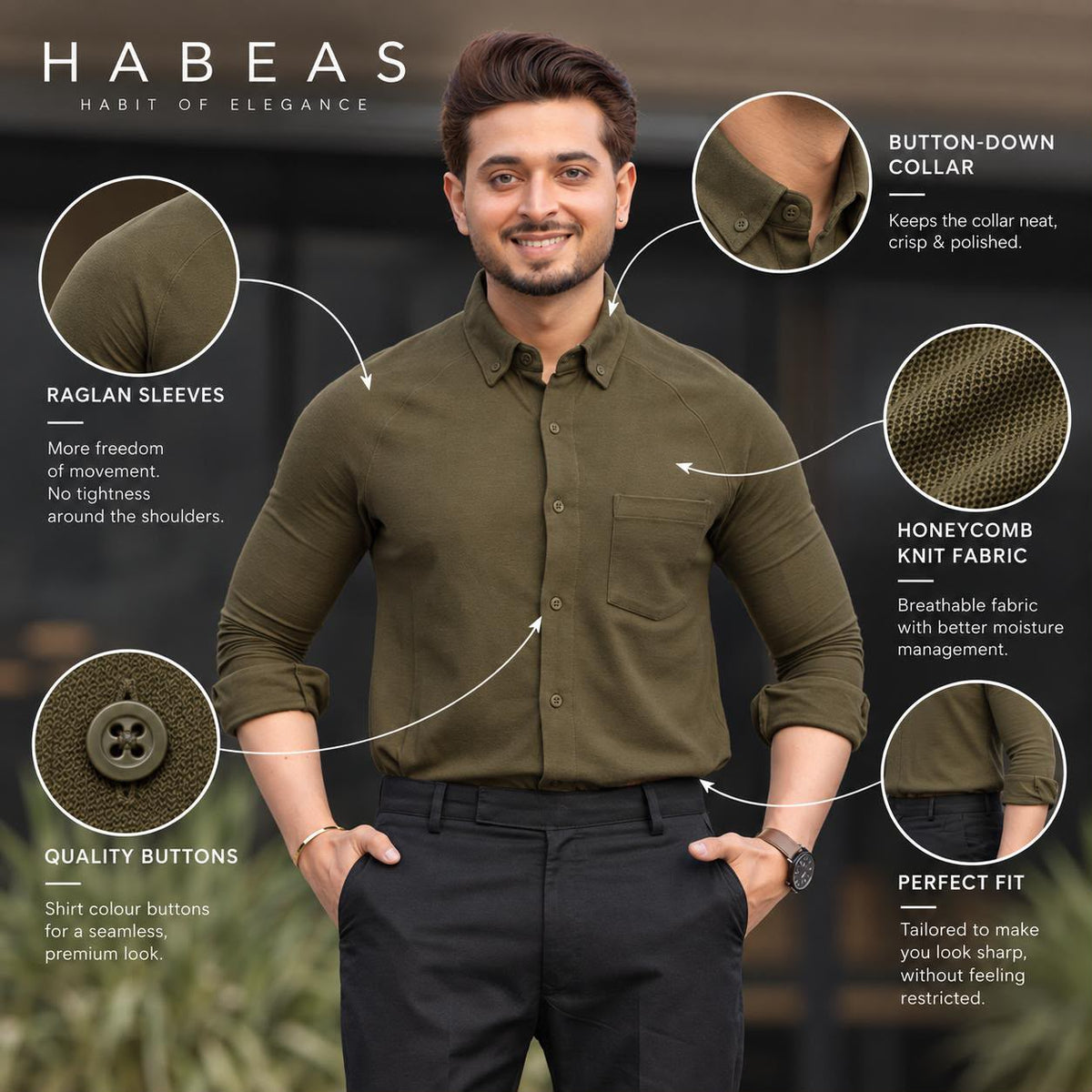 Full Sleeve Shirt - Olive Green